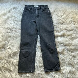 Abercrombie Curve Love The Ankle Straight Ultra‎ High Rise Jeans